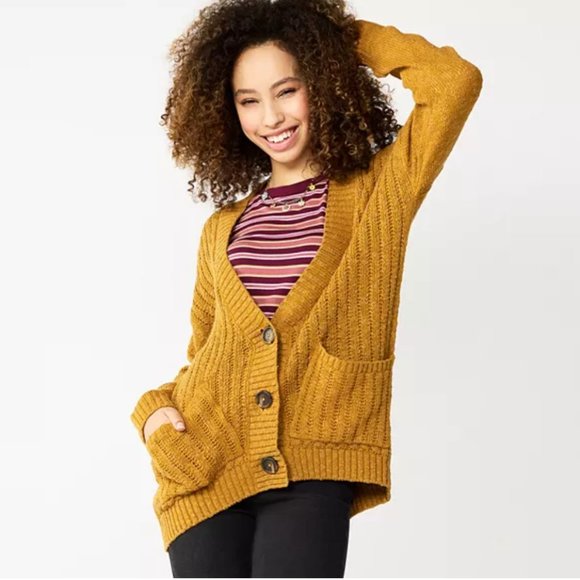 SO Button Front Cardigan - Picture 1 of 3